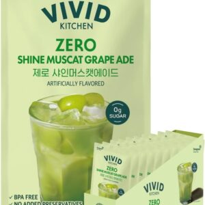 VIVID KITCHEN Korean Pouch Drinks Grape 10 Pouches [x3]