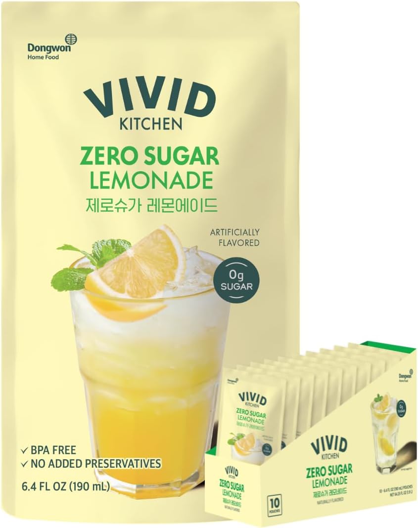 VIVID KITCHEN Korean Pouch Drinks Grape 10 Pouches [x3]