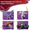 LEGO NINJAGO 4in1 Zane’s Ultra Combiner Mech Toy for 9+ Year Old Boys & Girls, Rebuilds into Kids Toy Jet, Car Model, Dragon & Ninja Figure, incl. 6 Minifigures, Dragons Rising Building Set 71834 LEGO NINJAGO 4in1 Zane’s Ultra Combiner Mech Toy for 9+ Year Old Boys & Girls, Rebuilds into Kids Toy Jet, Car Model, Dragon & Ninja Figure, incl. 6 Minifigures, Dragons Rising Building Set 71834