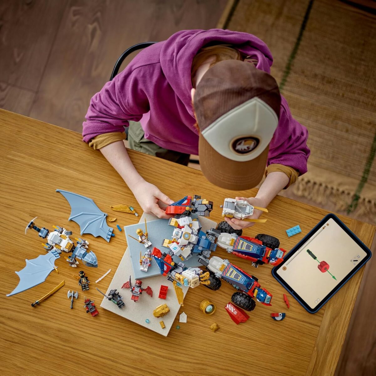 LEGO NINJAGO 4in1 Zane’s Ultra Combiner Mech Toy for 9+ Year Old Boys & Girls, Rebuilds into Kids Toy Jet, Car Model, Dragon & Ninja Figure, incl. 6 Minifigures, Dragons Rising Building Set 71834 LEGO NINJAGO 4in1 Zane’s Ultra Combiner Mech Toy for 9+ Year Old Boys & Girls, Rebuilds into Kids Toy Jet, Car Model, Dragon & Ninja Figure, incl. 6 Minifigures, Dragons Rising Building Set 71834