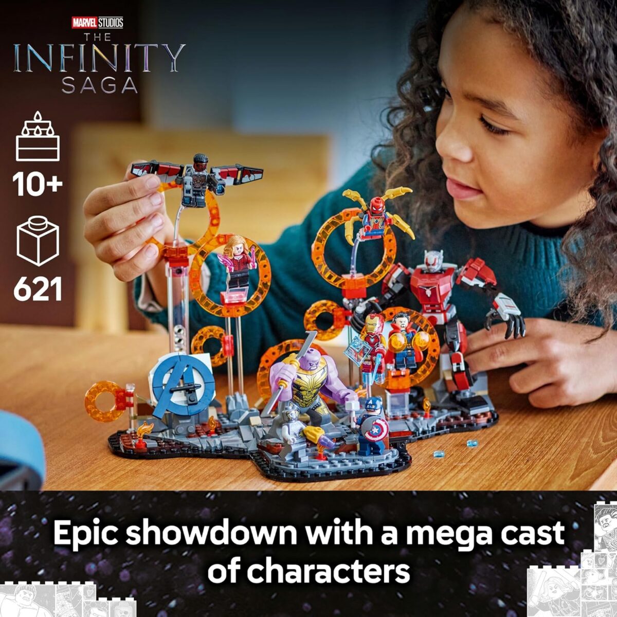LEGO® Super Heroes Marvel Avengers: Endgame Final Battle 76323 Kids’ Buildable Adventure Set,10 Figures Including Iron Man, Black Panther and Iron Spider Construction Toys,for Boys and Girls LEGO® Super Heroes Marvel Avengers: Endgame Final Battle 76323 Kids’ Buildable Adventure Set,10 Figures Including Iron Man, Black Panther and Iron Spider Construction Toys,for Boys and Girls