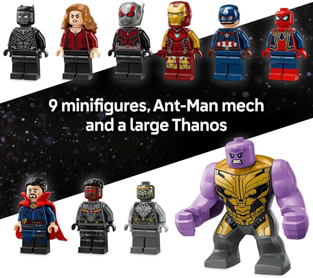 LEGO® Super Heroes Marvel Avengers: Endgame Final Battle 76323 Kids’ Buildable Adventure Set,10 Figures Including Iron Man, Black Panther and Iron Spider Construction Toys,for Boys and Girls LEGO® Super Heroes Marvel Avengers: Endgame Final Battle 76323 Kids’ Buildable Adventure Set,10 Figures Including Iron Man, Black Panther and Iron Spider Construction Toys,for Boys and Girls