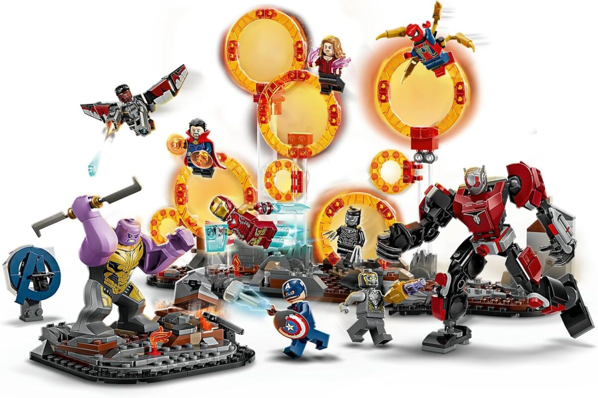 LEGO® Super Heroes Marvel Avengers: Endgame Final Battle 76323 Kids’ Buildable Adventure Set,10 Figures Including Iron Man, Black Panther and Iron Spider Construction Toys,for Boys and Girls LEGO® Super Heroes Marvel Avengers: Endgame Final Battle 76323 Kids’ Buildable Adventure Set,10 Figures Including Iron Man, Black Panther and Iron Spider Construction Toys,for Boys and Girls
