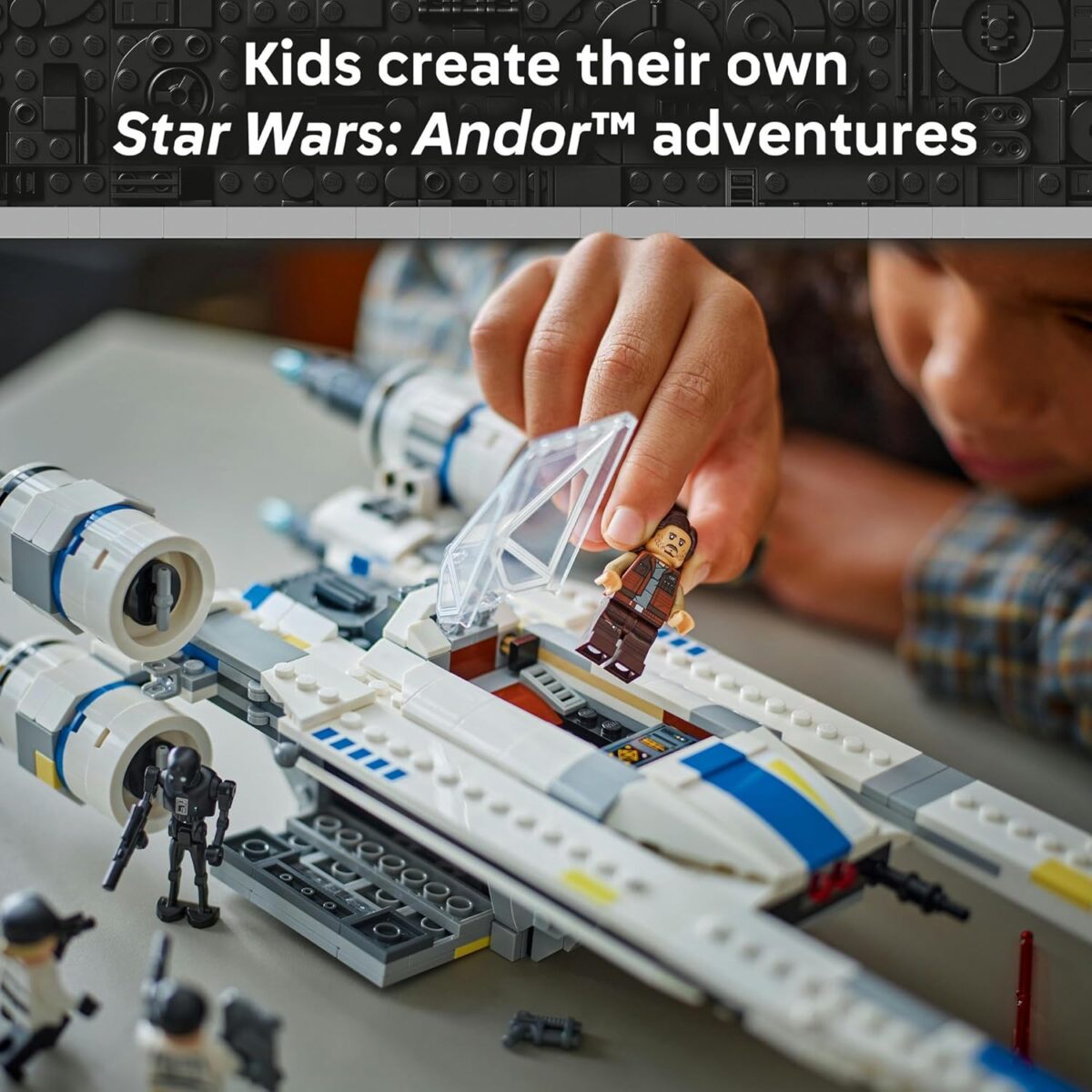 LEGO® Star Wars: Andor™ Rebel U-Wing Starfighter™ 75399 Buildable Model Kit for Kids, Vehicle Building Toy, Brick-Built Playset, Holiday or Birthday Toys for Boys, Girls and Fans Aged 8 Plus LEGO® Star Wars: Andor™ Rebel U-Wing Starfighter™ 75399 Buildable Model Kit for Kids, Vehicle Building Toy, Brick-Built Playset, Holiday or Birthday Toys for Boys, Girls and Fans Aged 8 Plus
