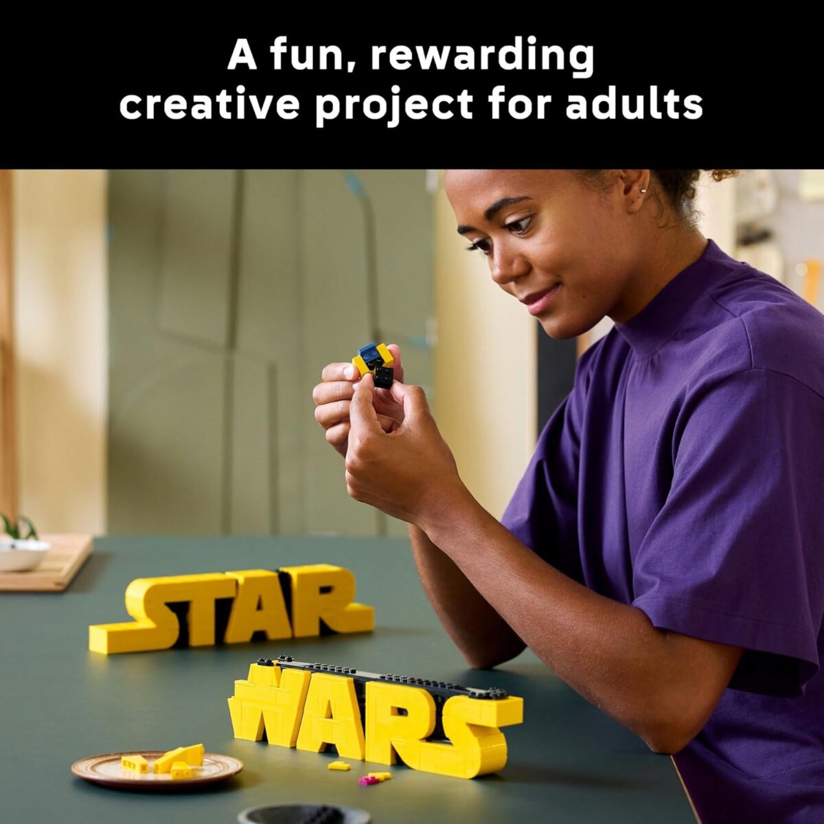 LEGO® Star Wars™ Brick-Built Star Wars Logo 75407 Sign, Buildable Model Kit, Room Decor, Collectible Build-and-Display Set, Creative Toys for Adult Fans LEGO® Star Wars™ Brick-Built Star Wars Logo 75407 Sign, Buildable Model Kit, Room Decor, Collectible Build-and-Display Set, Creative Toys for Adult Fans