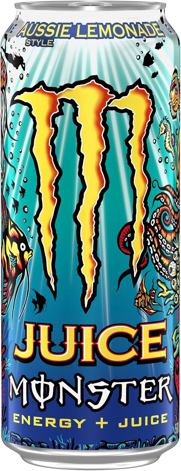 Monster Energy Drink Aussie Lemonade 24 x 500ml [x2]