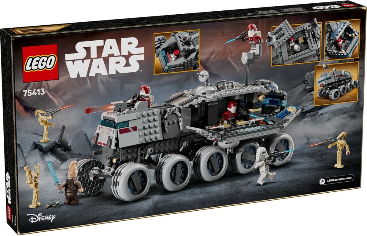 LEGO® Star Wars: The Clone Wars™ Republic Juggernaut Set 75413 Buildable Transport Vehicle Toy for Kids, Includes 3 Battle Droids, a Lightsaber™ and 7 Blasters, Toy for Boys, Girls and Any Fans LEGO® Star Wars: The Clone Wars™ Republic Juggernaut Set 75413 Buildable Transport Vehicle Toy for Kids, Includes 3 Battle Droids, a Lightsaber™ and 7 Blasters, Toy for Boys, Girls and Any Fans