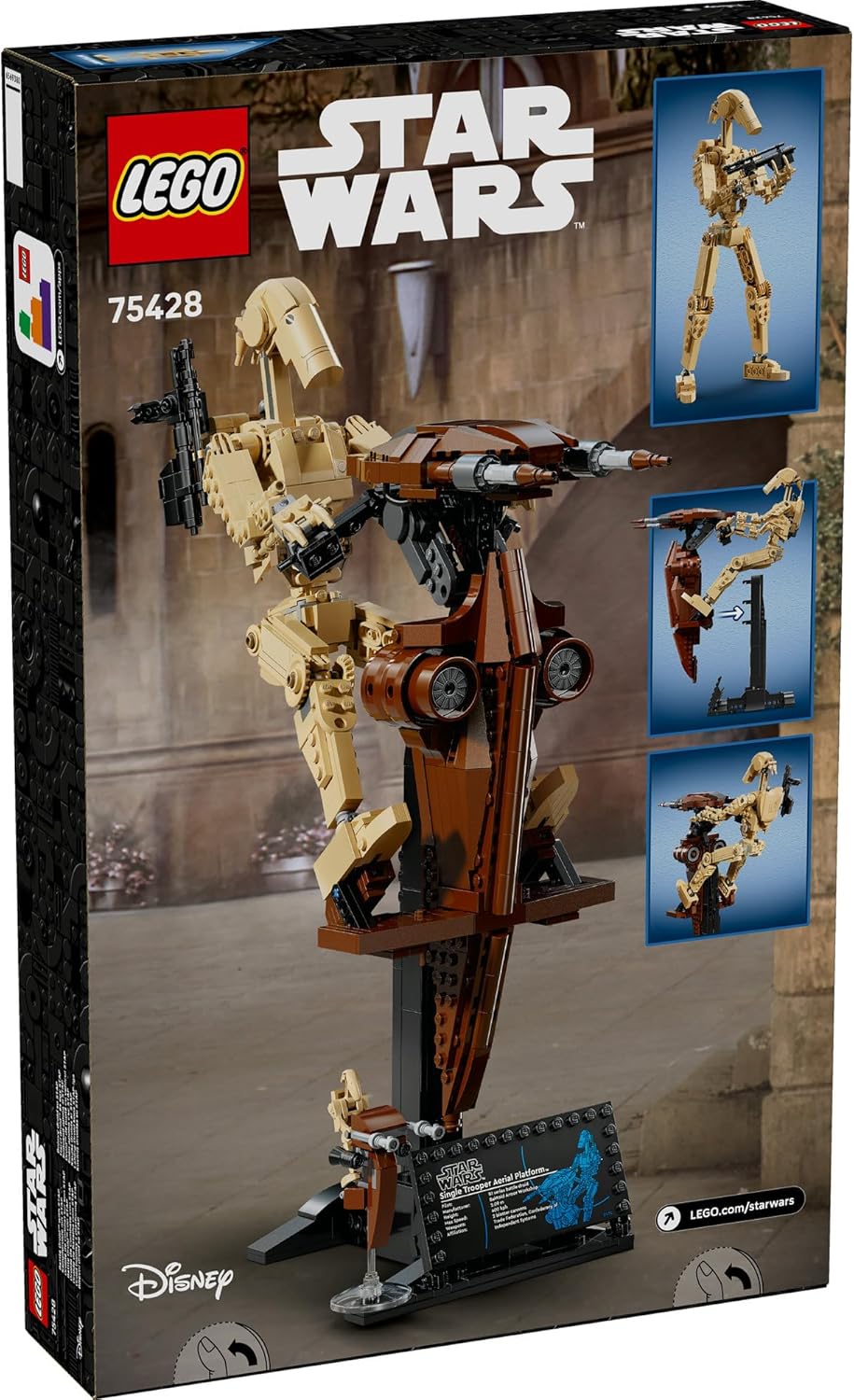 LEGO® Star Wars: The Phantom Menace™ Battle Droid™ with STAP Set 75428 Buildable Posable Figure, Toys for Boys, Girls and Any Fans, Building Toy for Kids, Build-and-Display Model, Desk Decor LEGO® Star Wars: The Phantom Menace™ Battle Droid™ with STAP Set 75428 Buildable Posable Figure, Toys for Boys, Girls and Any Fans, Building Toy for Kids, Build-and-Display Model, Desk Decor