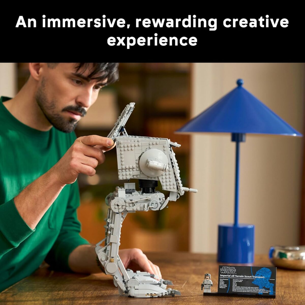 LEGO® Star Wars™ AT-ST™ Walker 75417 Building Set for Adults, Ultimate Collector Series Buildable Model Kit, Collectible Vehicle for Display, Toy for Boyfriends, Girlfriends and Any Fans