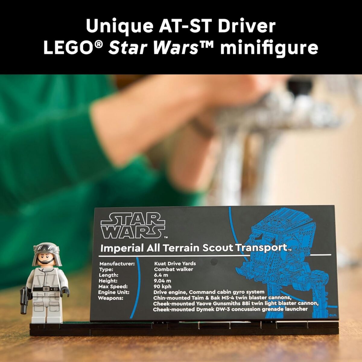 LEGO® Star Wars™ AT-ST™ Walker 75417 Building Set for Adults, Ultimate Collector Series Buildable Model Kit, Collectible Vehicle for Display, Toy for Boyfriends, Girlfriends and Any Fans