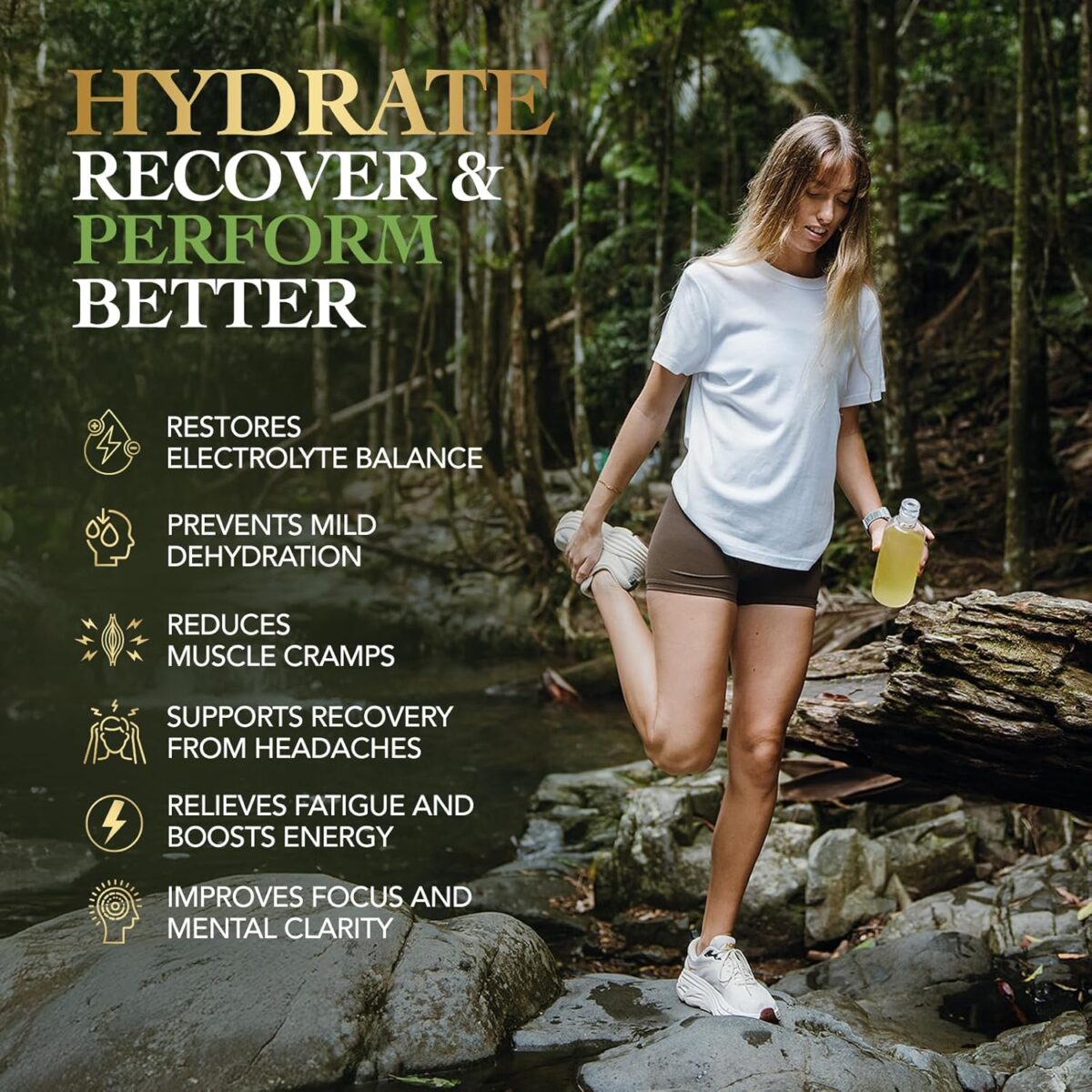Sugar Free Hydrate Electrolyte Powder Lemon Lime 30 Sachets [x2]