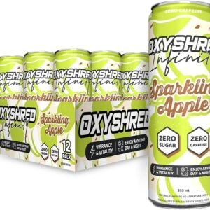 EHP Labs OxyShred Infinity Caffeine Free Energy Drink Sparkling Apple 12-Pack