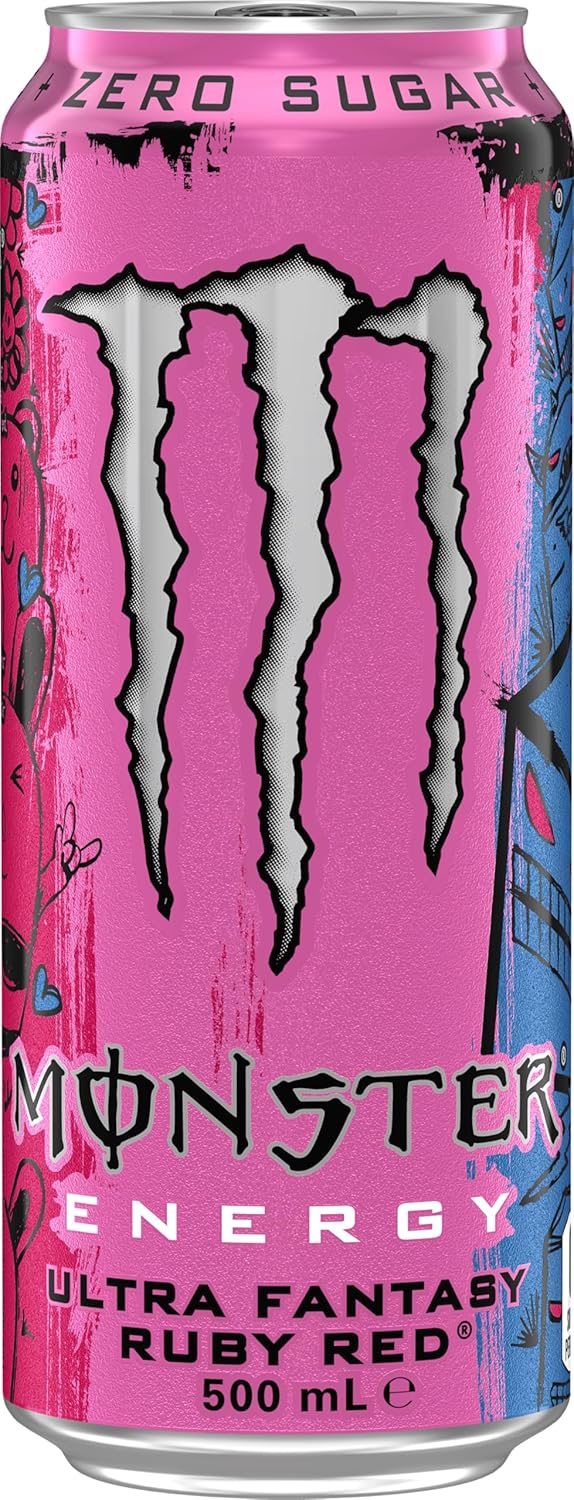 Monster Energy Drink Ultra Fantasy Ruby Red 24 x 500ml [x2]