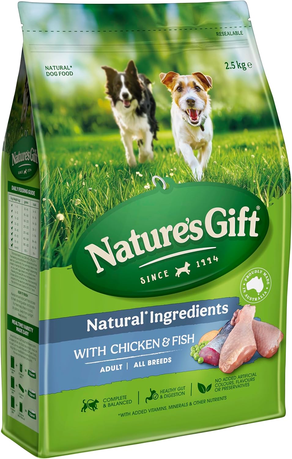 Nature's Gift Adult Dry Dog Food, Chicken & Fish 6kg [x4]