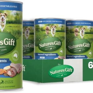 Nature's Gift Adult Wet Dog Food Loaf with Chicken, Vegetables & Rice 6x1.2Kg [x3]