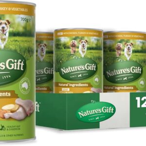 Nature's Gift Adult Wet Dog Food Loaf with Chicken, Turkey & Vegetables 12x700g [x3]
