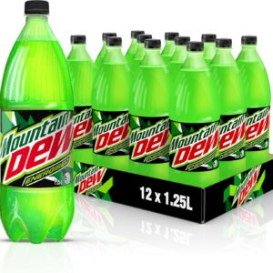 Mountain Dew Energised Soft Drink 1.25L (Pack of 12) 7G [x2]