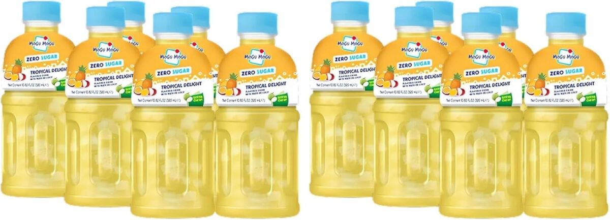 Mogu Mogu Tropical Delight Zero Sugar Drink 320ml 6 Pack [x6]