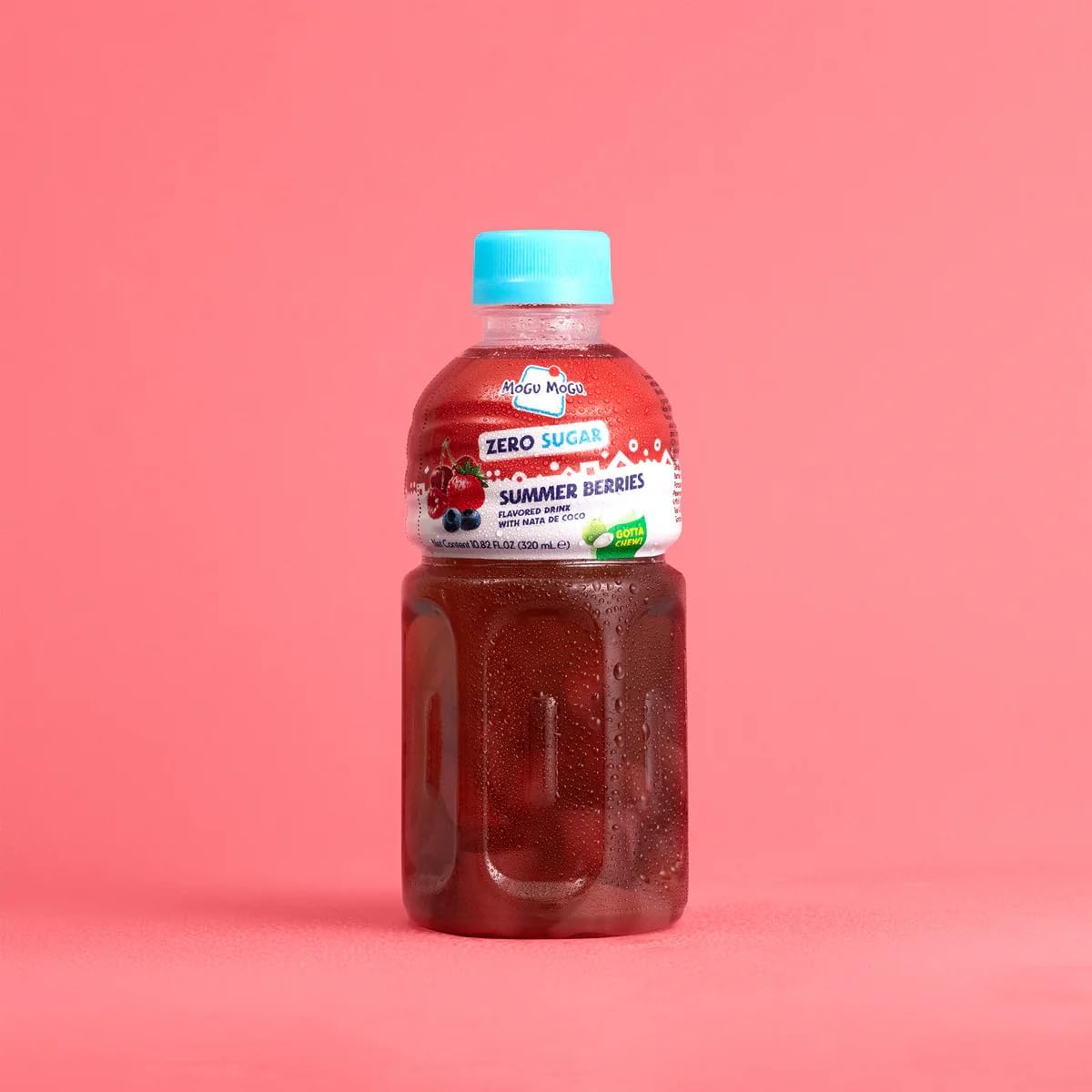Mogu Mogu Summer Berries Zero Sugar Drink with Nata de Coco 24 x 320ml [x2]