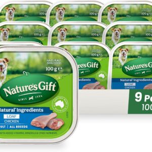 Nature's Gift Adult Wet Dog Food Loaf Real Chicken 9x100g [x7]