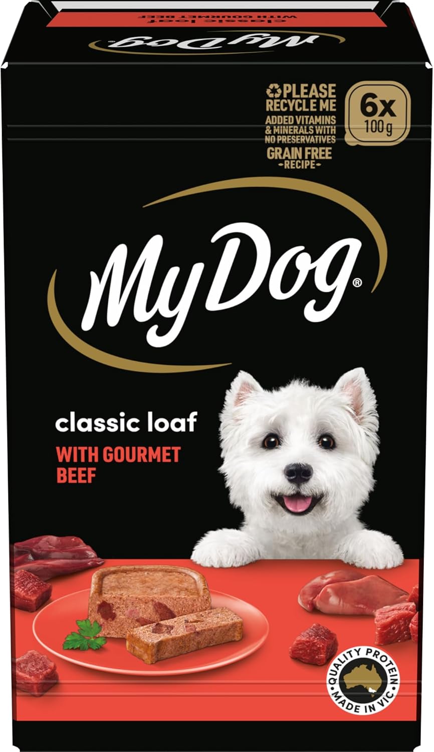My Dog Adult Wet Dog Food Gourmet Beef 100g Tray, 36 Pack [x2]
