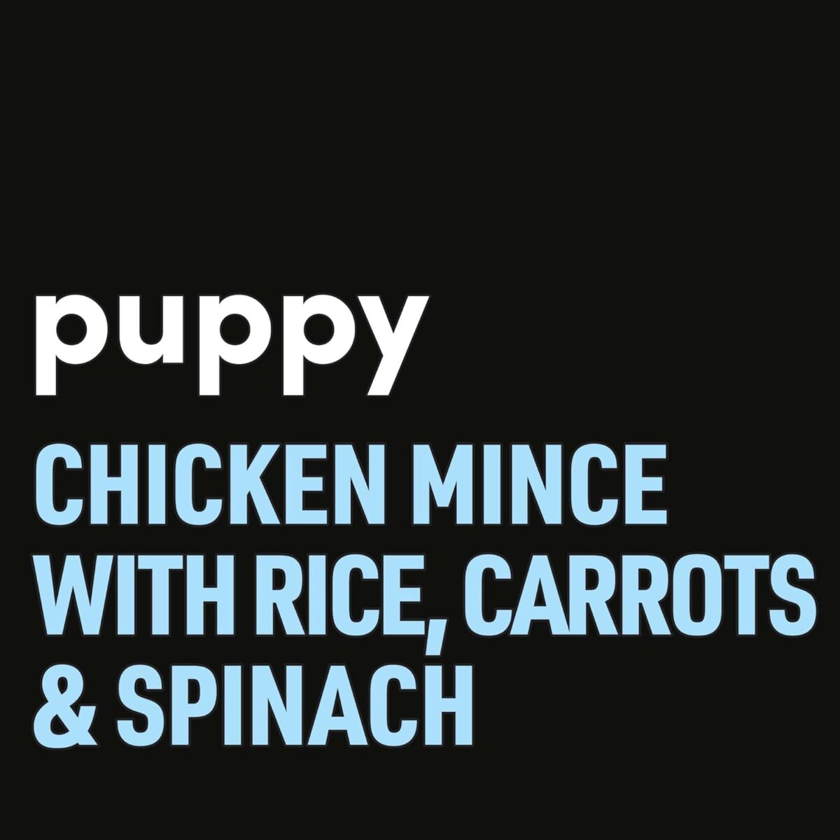 My Dog Puppy Wet Dog Food Chicken Mince with Rice, Carrots & Spinach 100g Tray, 36 Pack [x2]
