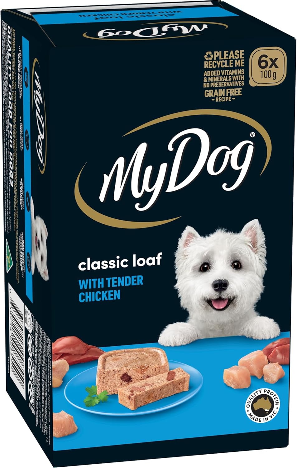 My Dog Adult Wet Dog Food Chicken Supreme 100g Tray, 36 Pack [x2]