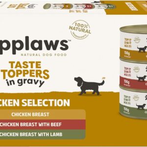 Applaws Taste Toppers Chicken Breast Gravy Wet Dog Food 5x156g [x6]