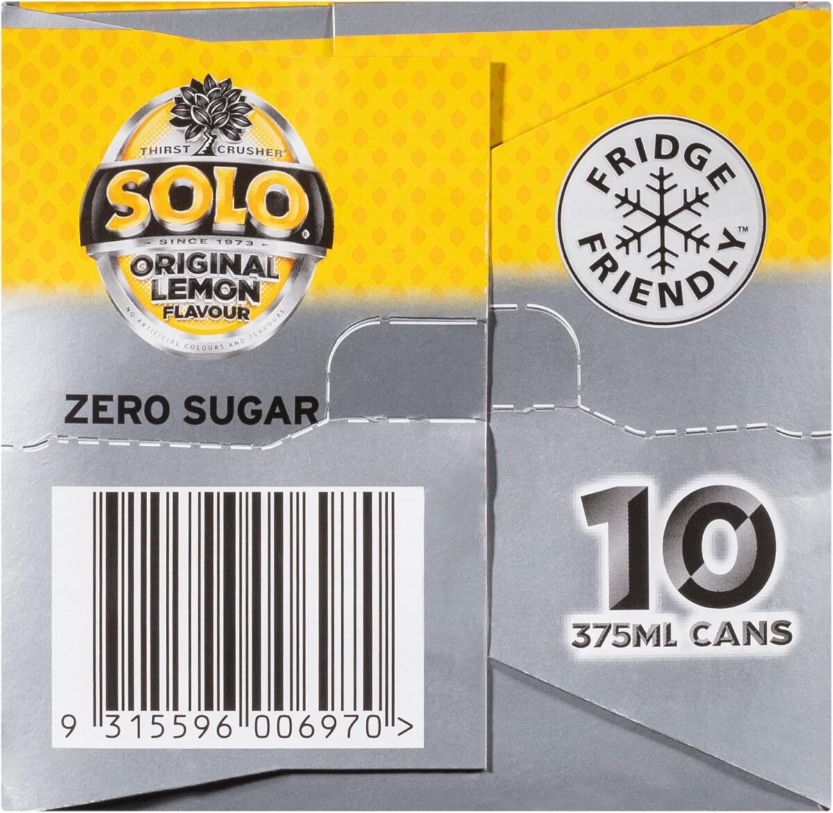 Solo Zero Sugar Soft Drink Can, 10 x 375ml (Pack of 2) [x3]