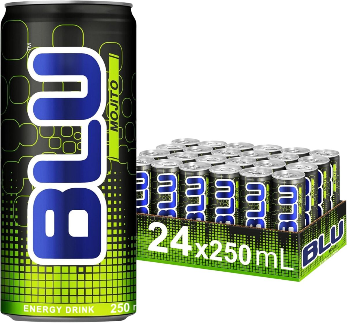 BLU Energy Drink Mojito 250ml (24 pack) [x2]