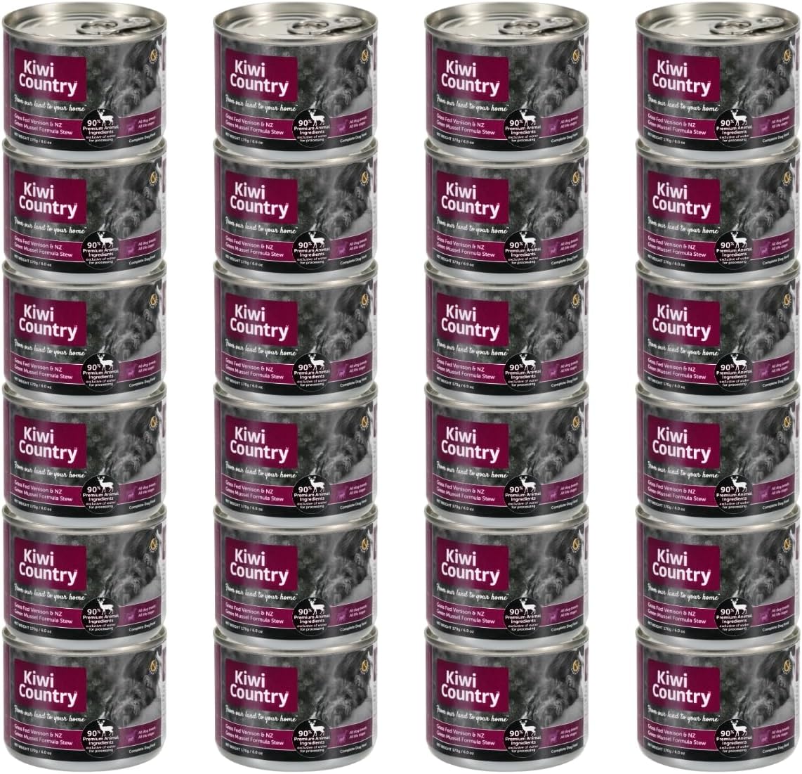 Wet Dog Grass-Fed Venison & NZ Green Mussel Grain-Free Dog Food 170g Pack of 24