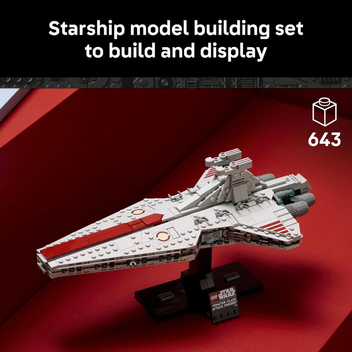 LEGO® Star Wars: Revenge of the Sith™ Venator-Class Attack Cruiser™ 75441 Starship Model Building Set for Adults - Mid-Scale Build-and-Display Set - Star Wars™ Toy for Men, Women and Any Fans LEGO® Star Wars: Revenge of the Sith™ Venator-Class Attack Cruiser™ 75441 Starship Model Building Set for Adults - Mid-Scale Build-and-Display Set - Star Wars™ Toy for Men, Women and Any Fans