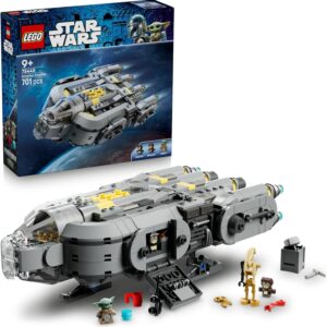 LEGO® Star Wars: The Mandalorian and Grogu™ Anzellan Starship 75445 Vehicle Toy Building Set Including Grogu™ and 2 Anzellan™ LEGO Figures - Treat for Kids, Boys, Girls and Fans Aged 9+