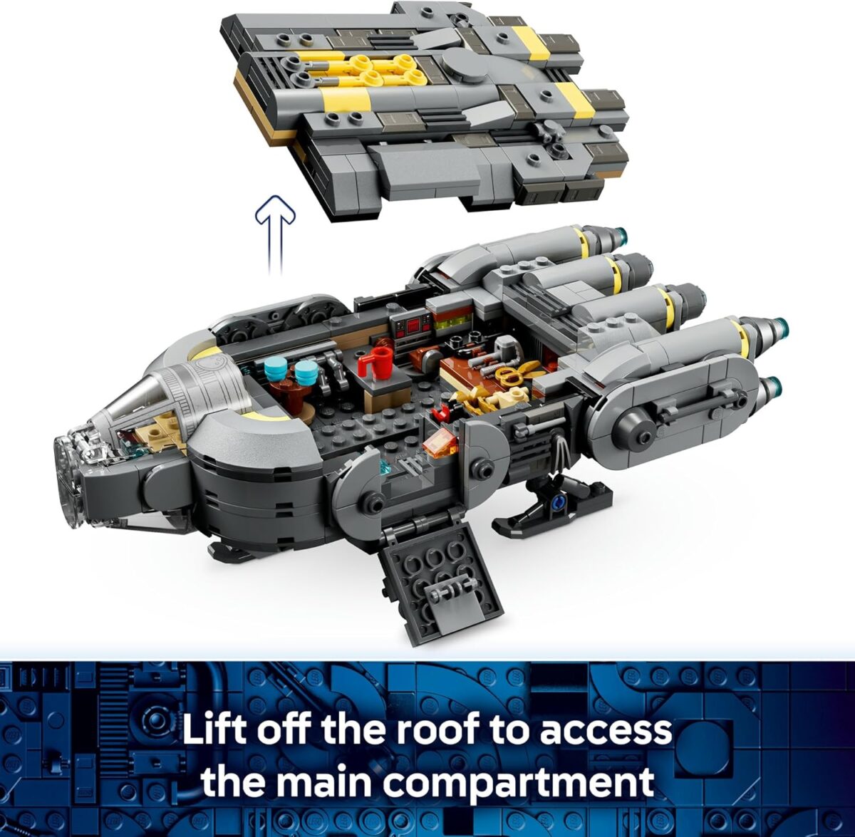 LEGO® Star Wars: The Mandalorian and Grogu™ Anzellan Starship 75445 Vehicle Toy Building Set Including Grogu™ and 2 Anzellan™ LEGO Figures - Treat for Kids, Boys, Girls and Fans Aged 9+ LEGO® Star Wars: The Mandalorian and Grogu™ Anzellan Starship 75445 Vehicle Toy Building Set Including Grogu™ and 2 Anzellan™ LEGO Figures - Treat for Kids, Boys, Girls and Fans Aged 9+