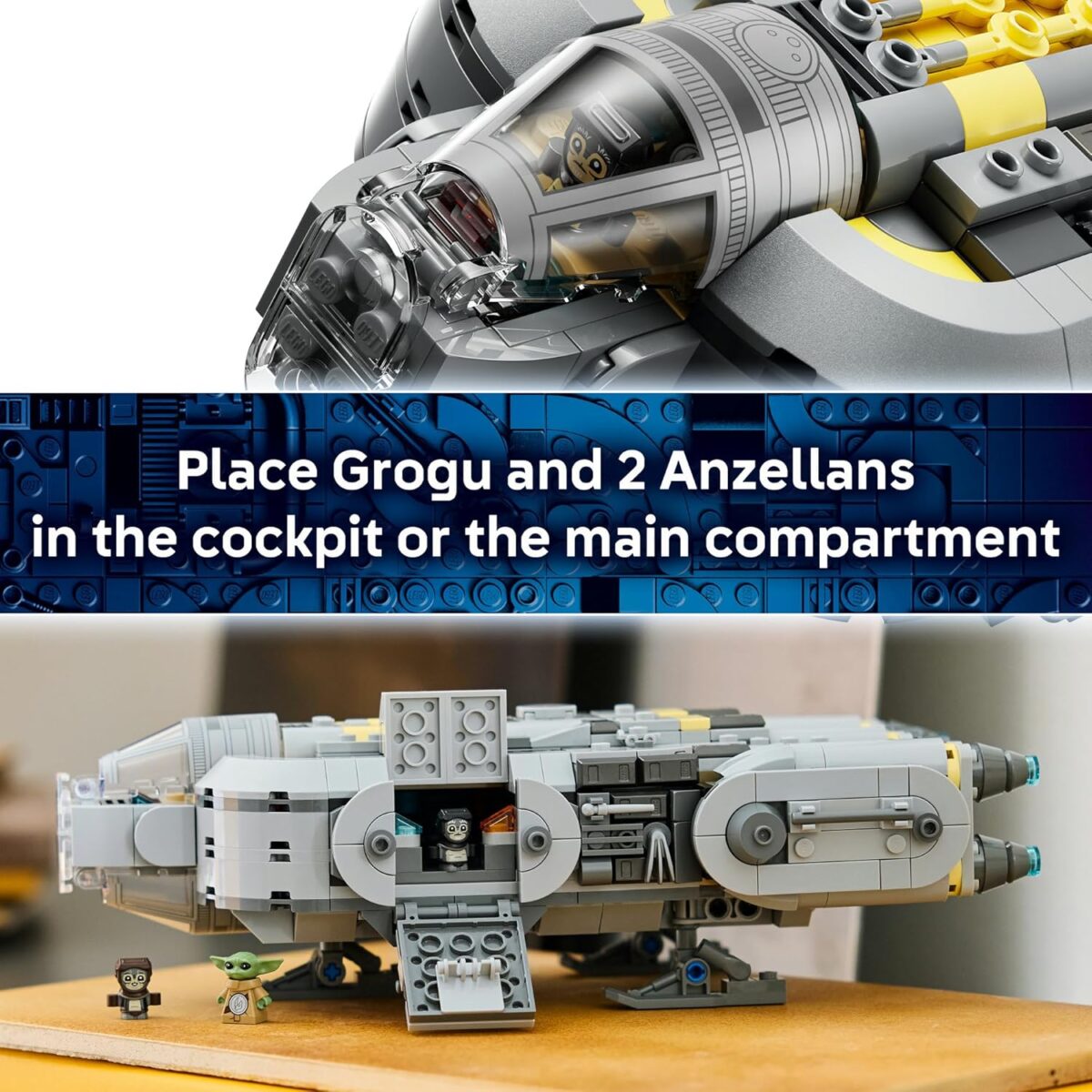 LEGO® Star Wars: The Mandalorian and Grogu™ Anzellan Starship 75445 Vehicle Toy Building Set Including Grogu™ and 2 Anzellan™ LEGO Figures - Treat for Kids, Boys, Girls and Fans Aged 9+ LEGO® Star Wars: The Mandalorian and Grogu™ Anzellan Starship 75445 Vehicle Toy Building Set Including Grogu™ and 2 Anzellan™ LEGO Figures - Treat for Kids, Boys, Girls and Fans Aged 9+
