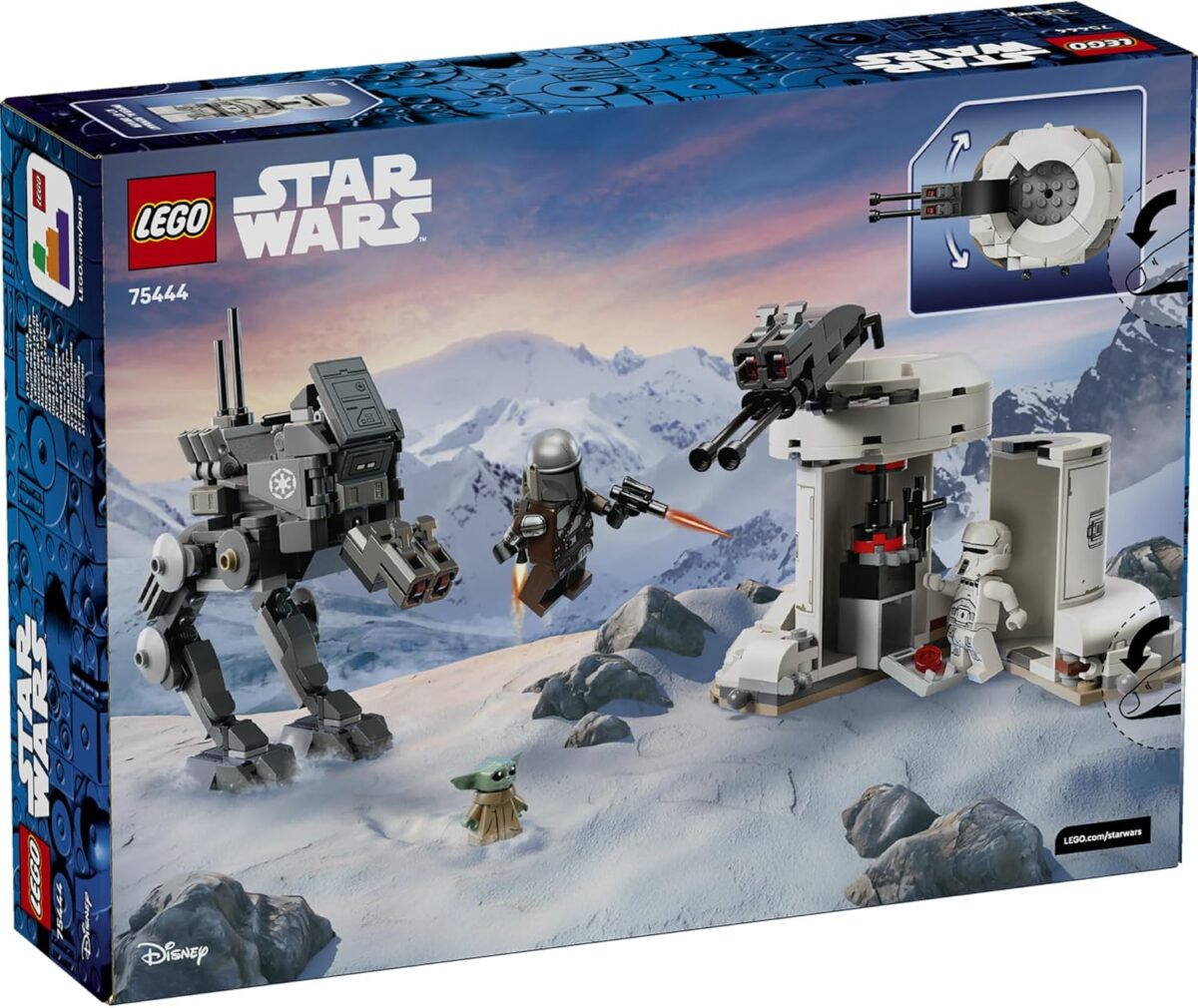 LEGO® Star Wars™ AT-RT™ Attack 75444 Toy Building Set Including The Mandalorian™ LEGO Minifigure and Grogu™ - Brick-Built Playset for Fantasy Battles - Treat for Kids, Boys, Girls and Fans Aged 7+ LEGO® Star Wars™ AT-RT™ Attack 75444 Toy Building Set Including The Mandalorian™ LEGO Minifigure and Grogu™ - Brick-Built Playset for Fantasy Battles - Treat for Kids, Boys, Girls and Fans Aged 7+