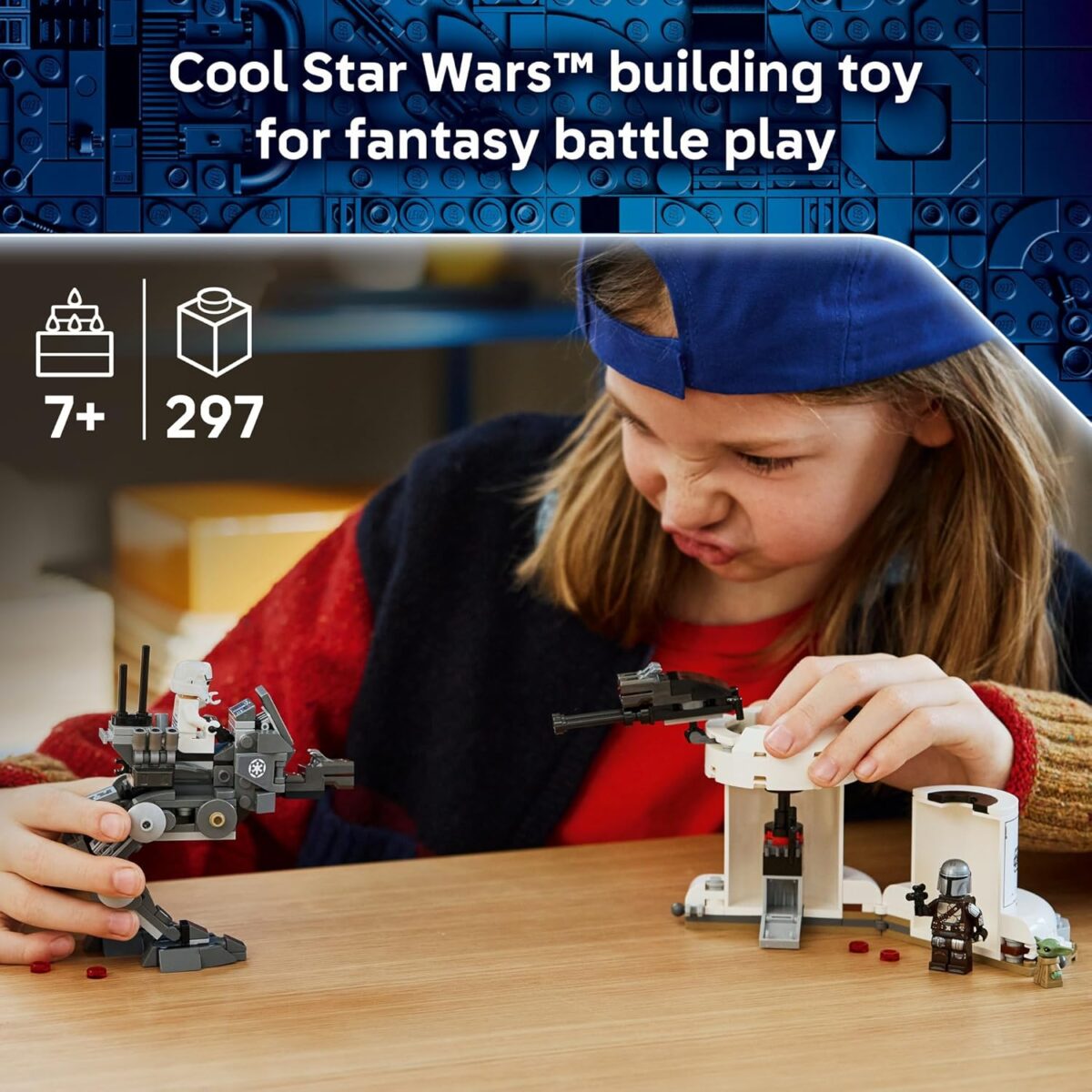 LEGO® Star Wars™ AT-RT™ Attack 75444 Toy Building Set Including The Mandalorian™ LEGO Minifigure and Grogu™ - Brick-Built Playset for Fantasy Battles - Treat for Kids, Boys, Girls and Fans Aged 7+ LEGO® Star Wars™ AT-RT™ Attack 75444 Toy Building Set Including The Mandalorian™ LEGO Minifigure and Grogu™ - Brick-Built Playset for Fantasy Battles - Treat for Kids, Boys, Girls and Fans Aged 7+