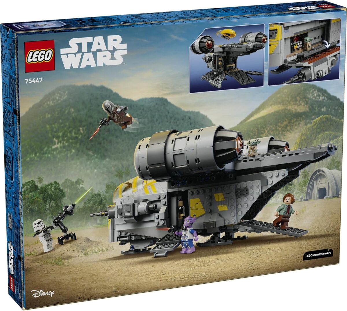 LEGO® Star Wars: The Mandalorian and Grogu™ The Razor Crest™ 75447 Vehicle Toy Building Set with 5 Characters for Battle Play - Treat for Kids, Boys, Girls and Any Star Wars™ Fans Aged 10+ LEGO® Star Wars: The Mandalorian and Grogu™ The Razor Crest™ 75447 Vehicle Toy Building Set with 5 Characters for Battle Play - Treat for Kids, Boys, Girls and Any Star Wars™ Fans Aged 10+