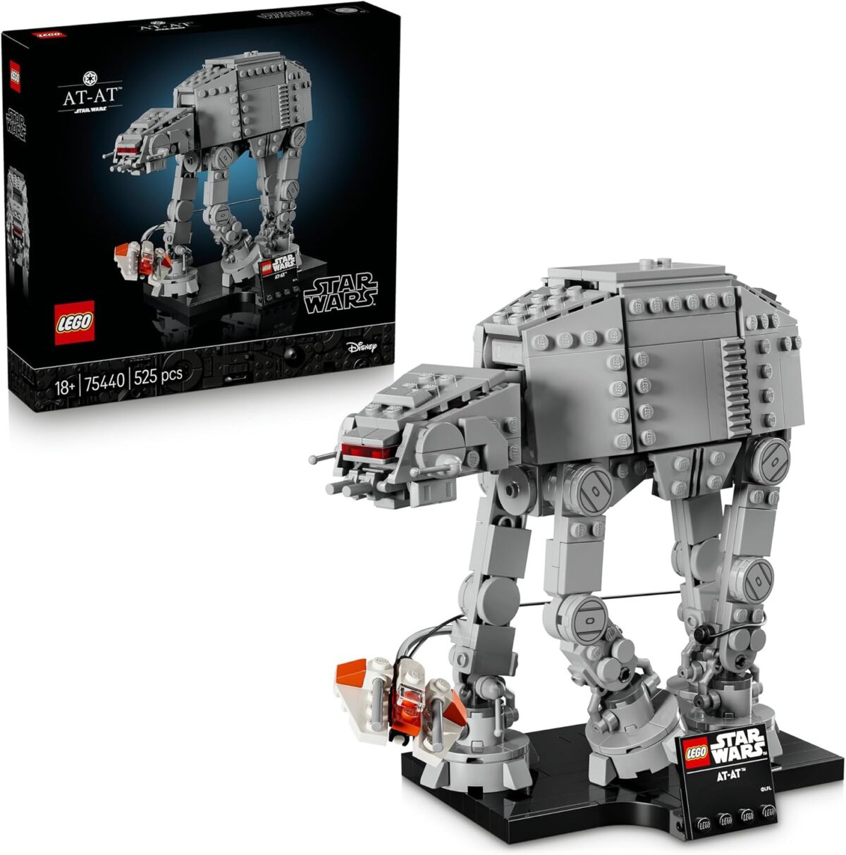 LEGO® Star Wars: The Empire Strikes Back™ AT-AT™ 75440 Building Set for Adults - Mid-Scale Build-and-Display Model of an AT-AT Walker with Snowspeeder™ - Toy for Men, Women and Star Wars™ Lovers