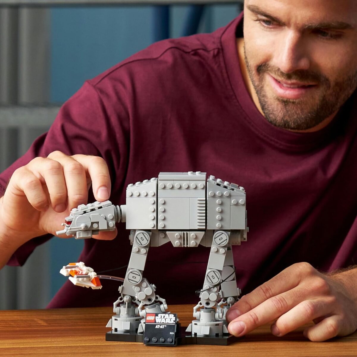 LEGO® Star Wars: The Empire Strikes Back™ AT-AT™ 75440 Building Set for Adults - Mid-Scale Build-and-Display Model of an AT-AT Walker with Snowspeeder™ - Toy for Men, Women and Star Wars™ Lovers