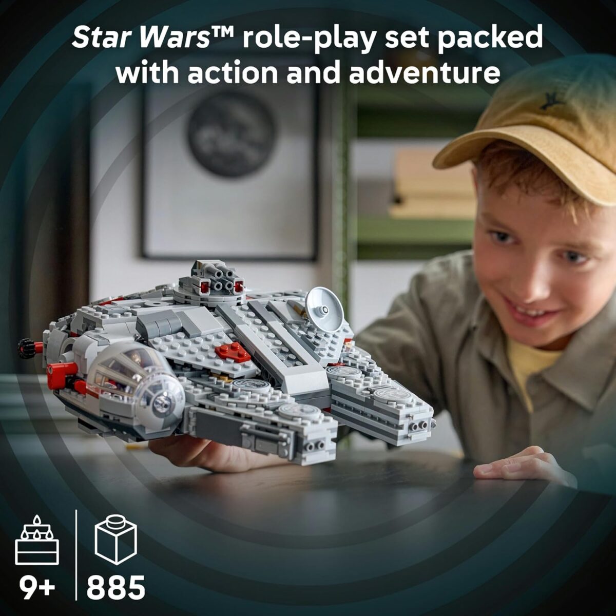 LEGO® Star Wars™ SMART Play™: Millennium Falcon™ 75426 Starship Building Toy for Kids - Compatible Set with 4 SMART Tags and 4 LEGO Minifigures - Treat for Boys, Girls and Fans Aged 9+ LEGO® Star Wars™ SMART Play™: Millennium Falcon™ 75426 Starship Building Toy for Kids - Compatible Set with 4 SMART Tags and 4 LEGO Minifigures - Treat for Boys, Girls and Fans Aged 9+