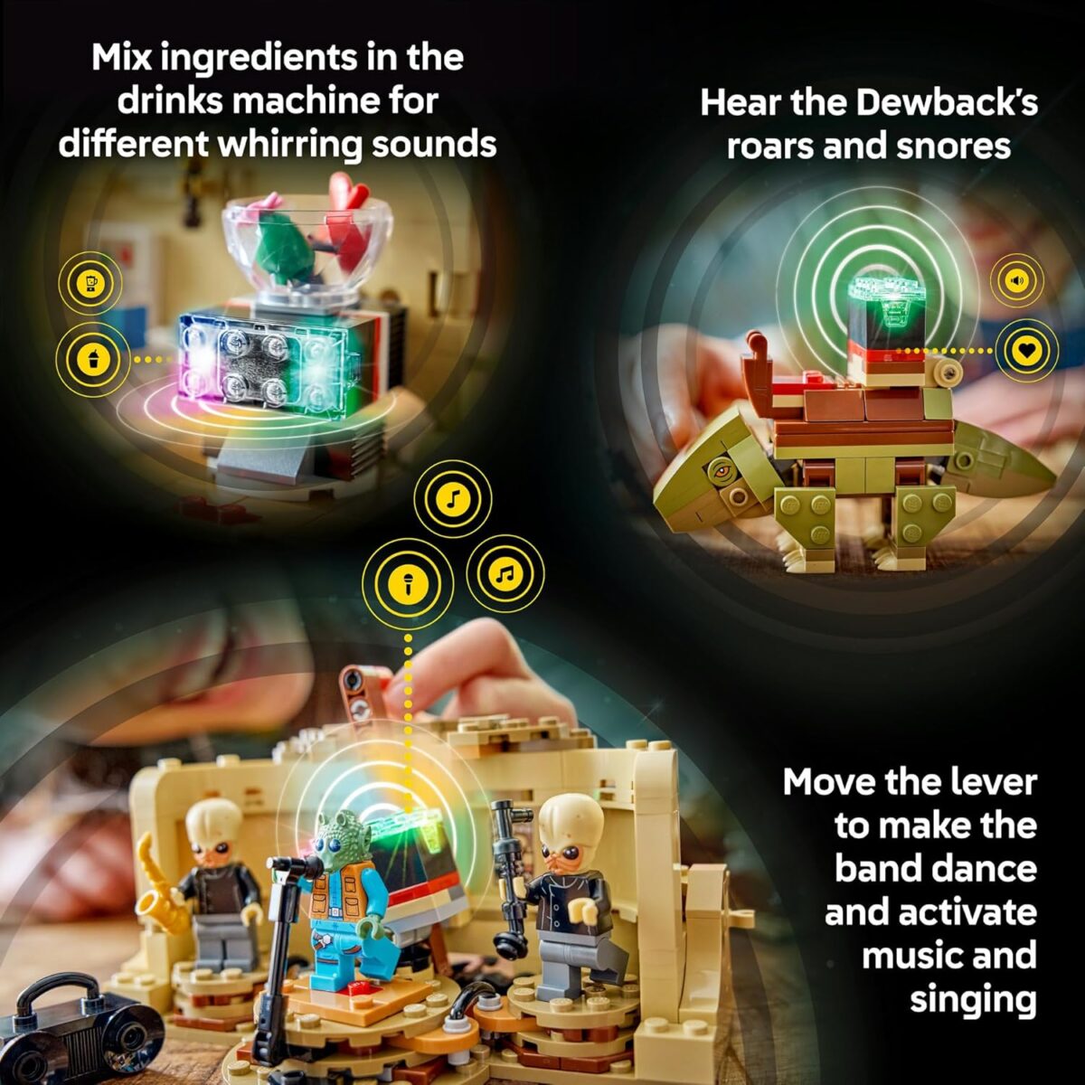 LEGO® Star Wars™ SMART Play™: Mos Eisley Cantina™ 75425 Toy Building Set for Kids - Compatible Set with 3 SMART Tags and 5 LEGO Minifigures - Treat for Boys, Girls and Fans Aged 8+ LEGO® Star Wars™ SMART Play™: Mos Eisley Cantina™ 75425 Toy Building Set for Kids - Compatible Set with 3 SMART Tags and 5 LEGO Minifigures - Treat for Boys, Girls and Fans Aged 8+