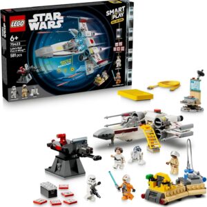 LEGO® Star Wars™ SMART Play™: Luke’s Red Five X-Wing™ 75423 Interactive Building Toy -All-in-One Set - Reacts to How You Move and Play with a SMART Brick - Treat for Boys, Girls, Kids Aged 6+