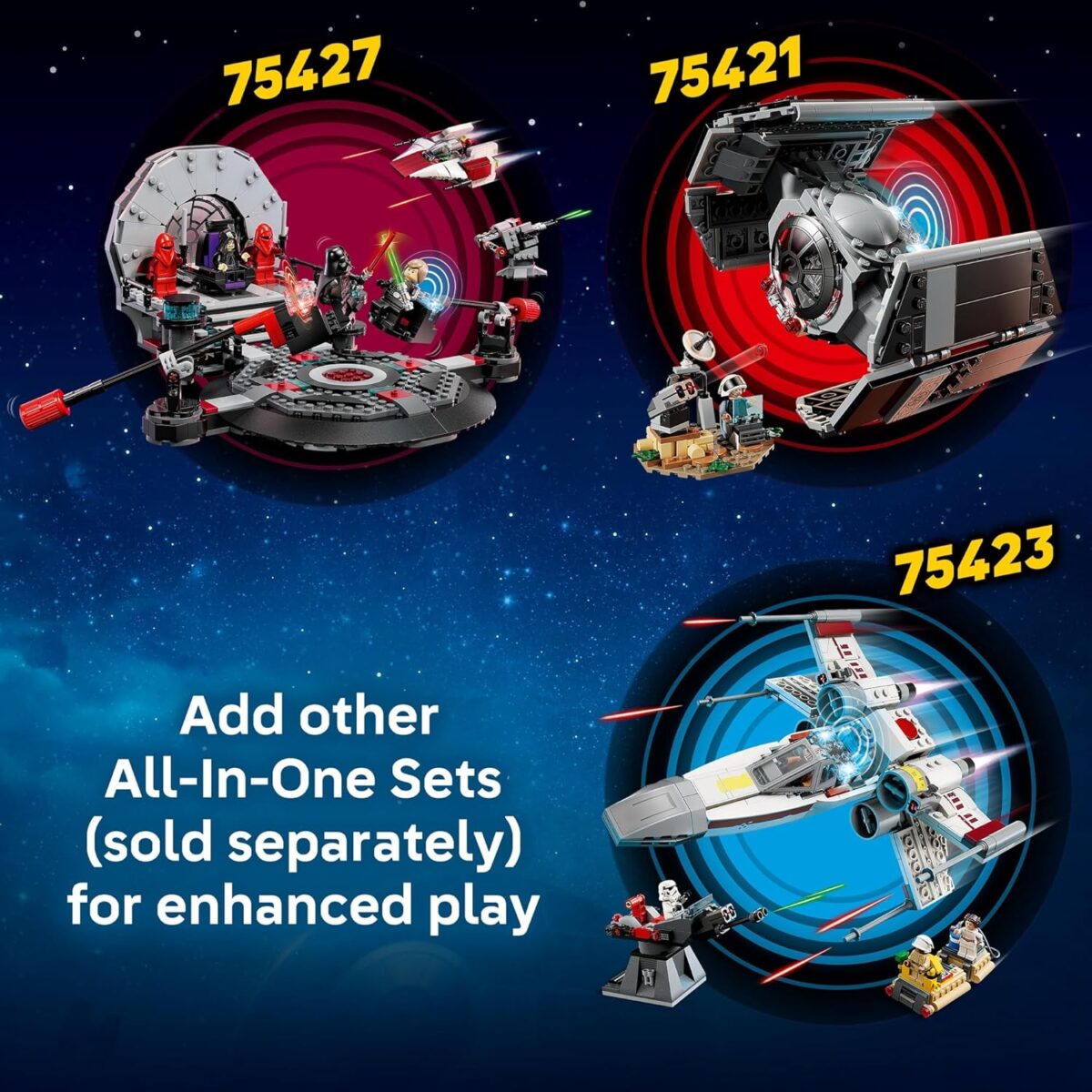 LEGO® Star Wars™ SMART Play™: Luke’s Red Five X-Wing™ 75423 Interactive Building Toy -All-in-One Set - Reacts to How You Move and Play with a SMART Brick - Treat for Boys, Girls, Kids Aged 6+