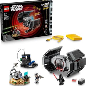 LEGO® Star Wars™ SMART Play™: Darth Vader’s TIE Fighter™ 75421 Interactive Building Toy -All-in-One Set - Reacts to How You Move and Play with a SMART Brick -Treat for Boys, Girls and Kids Aged 8+