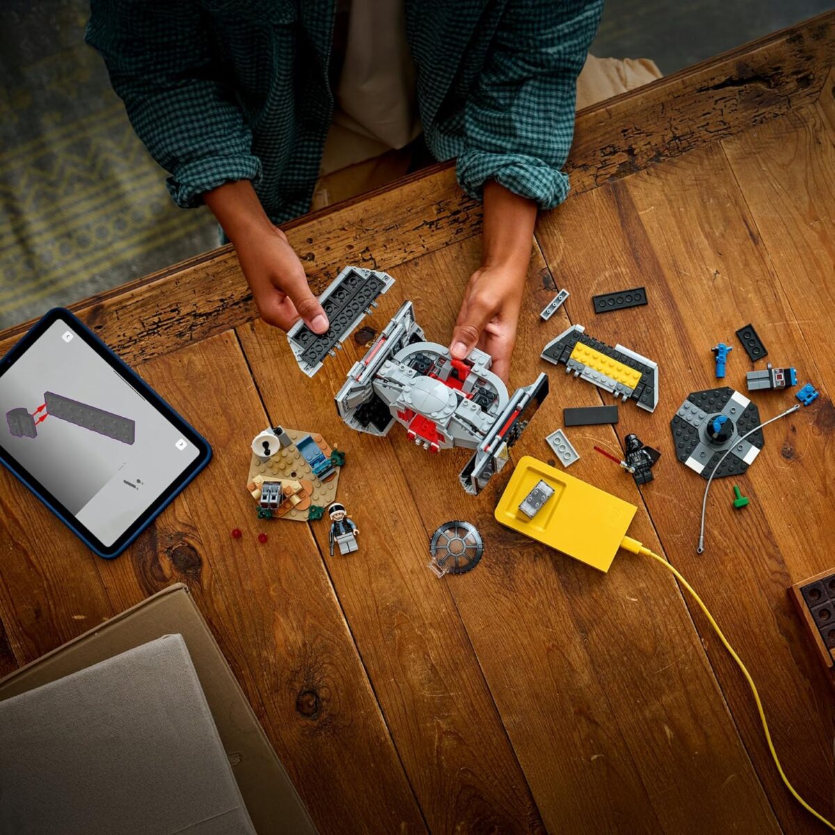 LEGO® Star Wars™ SMART Play™: Darth Vader’s TIE Fighter™ 75421 Interactive Building Toy -All-in-One Set - Reacts to How You Move and Play with a SMART Brick -Treat for Boys, Girls and Kids Aged 8+