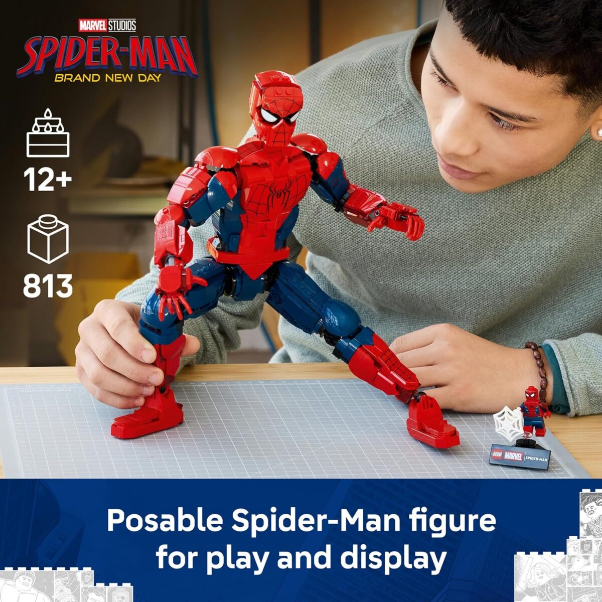 LEGO® ǀ Marvel Spider-Man Hero Figure 76346 Super Hero Toy Building Set - Marvel Collectable for Kids - Playset for 12+ Year Old Boys and Girls - Posable for Dynamic Play and Display LEGO® ǀ Marvel Spider-Man Hero Figure 76346 Super Hero Toy Building Set - Marvel Collectable for Kids - Playset for 12+ Year Old Boys and Girls - Posable for Dynamic Play and Display