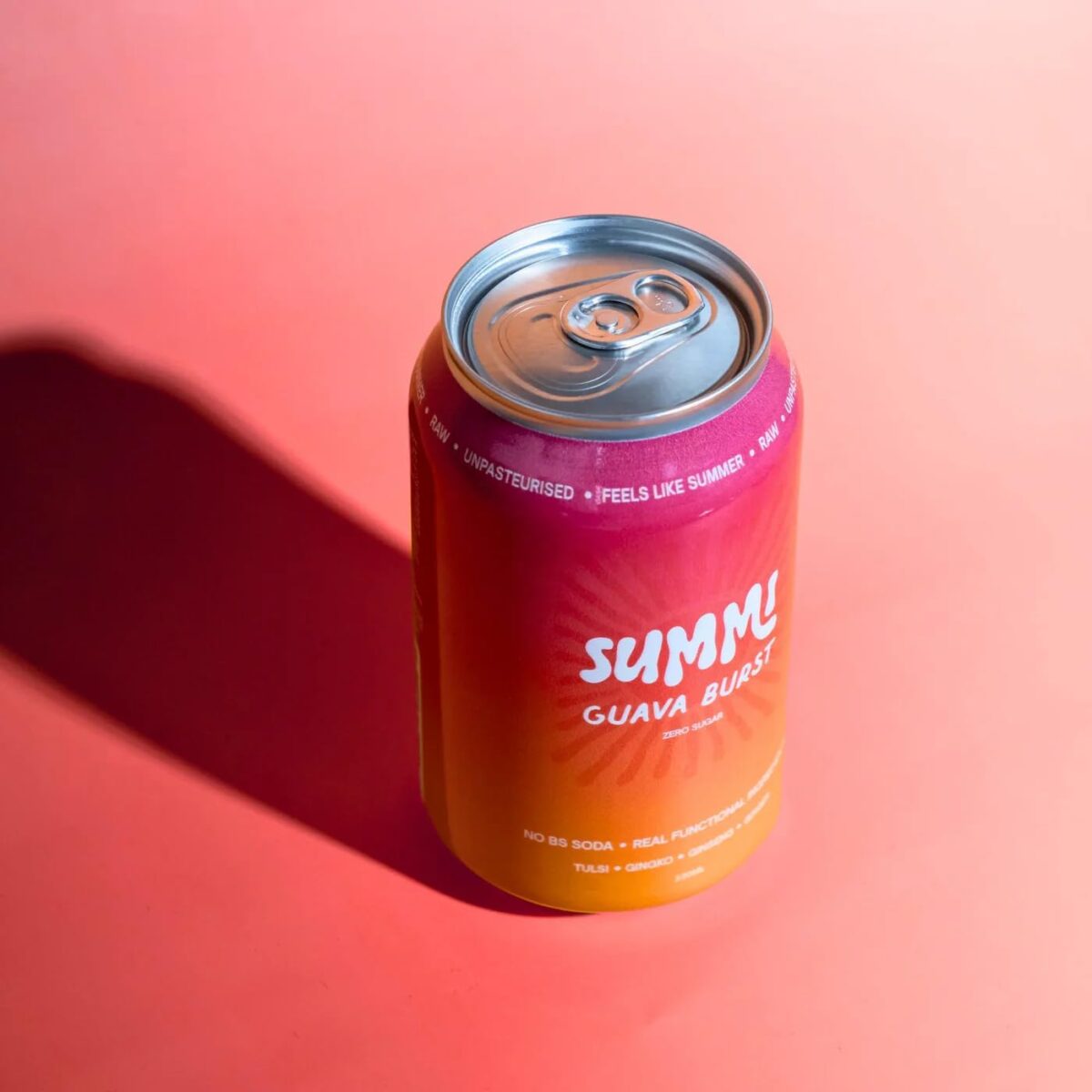 SUMMi Guava Burst Zero Sugar Soda Single Can [x6]