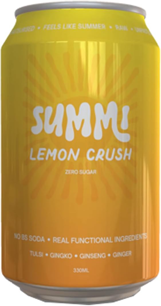 SUMMi Zero Sugar Soda Lemon Crush Single Can [x14]