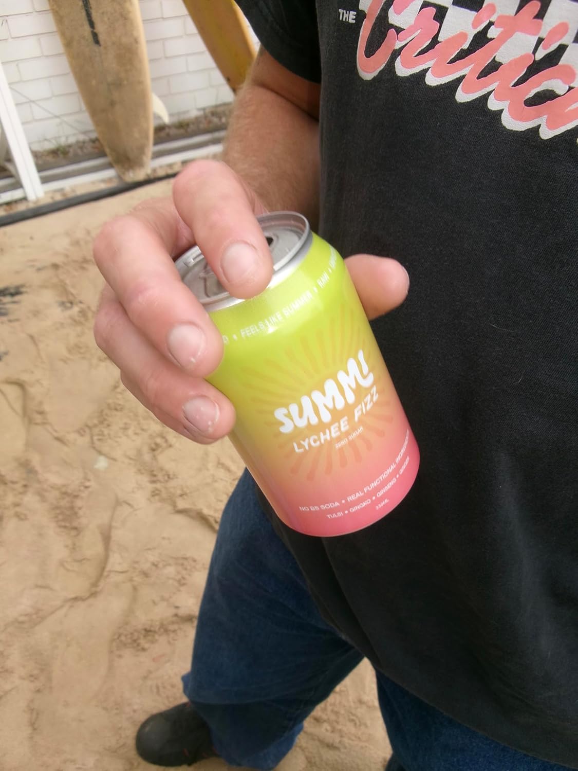 SUMMi Lychee Fizz Nootropic Soda, Zero Sugar, 12 x 330ml Cans [x2]